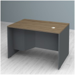 Γραφείο επαγγελματικό Venturo  χρώμα ανθρακί - καρυδί 120x80x75εκ. - Image 2