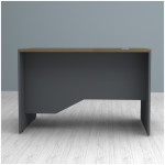 Γραφείο επαγγελματικό Venturo  χρώμα ανθρακί - καρυδί 120x80x75εκ. - Image 3