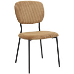 Σετ τραπεζαρία 5τμχ Darlen - Kevin  χρώμα sapphire oak - μουσταρδί 125x72x74εκ. - Image 2