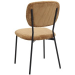 Σετ τραπεζαρία 5τμχ Darlen - Kevin  χρώμα sapphire oak - μουσταρδί 125x72x74εκ. - Image 3