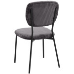 Σετ τραπεζαρία 5τμχ Darlen - Kevin  χρώμα sapphire oak - γκρι 125x72x74εκ. - Image 3