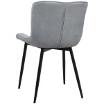 Σετ τραπεζαρία 5τμχ Darlen - Chiara  χρώμα sapphire oak - γκρι 125x72x74εκ. - Image 3