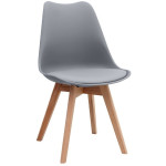 Σετ τραπεζαρία 5τμχ Bohema - Viva  χρώμα μαύρο/sepet oak - γκρι Ø90x77,7εκ. - Image 2