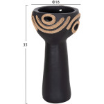 ΕΠΙΤΡΑΠΕΖΙΟ ΔΙΑΚΟΣΜΗΤΙΚΟ DEAN HM4679.01 ΜΑΥΡΗ ΤΕΡΑΚΟΤΑ & ΣΧΟΙΝΙ AGEL Φ18x35Υεκ - Image 2