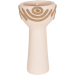 ΕΠΙΤΡΑΠΕΖΙΟ ΔΙΑΚΟΣΜΗΤΙΚΟ DEAN HM4679.02 ΚΡΕΜ ΤΕΡΑΚΟΤΑ & ΣΧΟΙΝΙ AGEL Φ18x35Υεκ