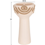 ΕΠΙΤΡΑΠΕΖΙΟ ΔΙΑΚΟΣΜΗΤΙΚΟ DEAN HM4679.02 ΚΡΕΜ ΤΕΡΑΚΟΤΑ & ΣΧΟΙΝΙ AGEL Φ18x35Υεκ - Image 2