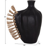 ΕΠΙΤΡΑΠΕΖΙΟ ΔΙΑΚΟΣΜΗΤΙΚΟ JEBB HM4689.01 ΜΑΥΡΗ ΤΕΡΑΚΟΤΑ & GRASS--32x15x33Υεκ. - Image 2