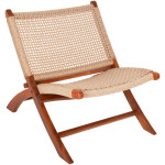 ΚΑΡΕΚΛΑ LOUNGE ΑΝΑΔΙΠΛΟΥΜΕΝΗ FERM HM9477.01 ΜΑΣΙΦ ΤΕΑΚ ME ΣΧΟΙΝΙ VIRO 65,5x80x67Υεκ