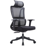 ΚΑΡΕΚΛΑ ΓΡΑΦΕΙΟΥ NOVUS HM1214.01 ΜΑΥΡO MESH--ΜΑΥΡΗ ΒΑΣΗ 72x67x125Υεκ