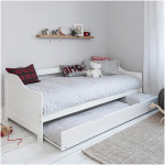 ΚΡΕΒΑΤΙ ΚΑΝΑΠΕΣ ΜΕ ΣΥΡΟΜΕΝΟ TRADDY HM21313 ΞΥΛΟ ΠΕΥΚΟΥ ΛΕΥΚΟ--ΜΕ 2 ΣΤΡΩΜΑΤΑ 90x190εκ - Image 2