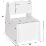 ΠΑΙΔΙΚΟ ΚΑΡΕΚΛΑΚΙ ΜΕ ΑΠΟΘ.ΧΩΡΟ RICKI HM18343.03 ΚΟΝΤΡΑΠΛΑΚΕ/MDF ΛΕΥΚΟ 33x43x47Υεκ - Image 2