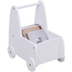 ΠΑΙΔΙΚΟ ΤΡΟΛΕΥ/ΚΑΡΟΤΣΑΚΙ RICKI HM18341.03 MDF & ΚΟΝΤΡΑΠΛΑΚΕ ΛΕΥΚΟ 33x45x50Υεκ