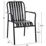 ΠΟΛΥΘΡΟΝΑ ΑΛΟΥΜΙΝΙΟΥ RACHEL HM6088.01 ΜΑΥΡΗ 63x58x85Υεκ. - Image 2