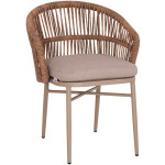 ΠΟΛΥΘΡΟΝΑ ΑΛΟΥΜΙΝΙΟΥ ORIN HM6265.03 ΚΑΠΟΥΤΣΙΝΟ- P.E.RATTAN ΣΕ ΦΥΣΙΚΟ 58x61x75Υεκ.