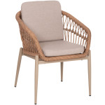 ΠΟΛΥΘΡΟΝΑ ΑΛΟΥΜΙΝΙΟΥ GALDIN HM6272.03 ΚΑΠΟΥΤΣΙΝΟ-P.E.RATTAN-ΜΠΕΖ ΥΦΑΣΜΑ 65x60x76Υεκ