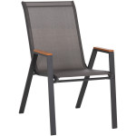 ΠΟΛΥΘΡΟΝΑ ΕΞ.ΧΩΡΟΥ LEONE HM6429.01 ΜΕΤΑΛΛΙΚΗ ΓΚΡΙ--TEXTILENE ΓΚΡΙ 55x74x90Υεκ