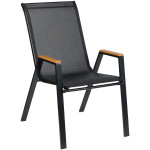 ΠΟΛΥΘΡΟΝΑ ΕΞ.ΧΩΡΟΥ LEONE HM6429.03 ΜΕΤΑΛΛΙΚΗ ΜΑΥΡΗ--TEXTILENE ΜΑΥΡΟ 54x74x91Υεκ