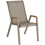 ΠΟΛΥΘΡΟΝΑ ΕΞ.ΧΩΡΟΥ LEONE HM6429.04 ΜΕΤΑΛΛΙΚΗ ΣΑΜΠΑΝΙ--TEXTILENE ΣΑΜΠΑΝΙ 54x74x91Υεκ