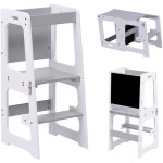 ΠΥΡΓΟΣ ΕΚΜΑΘΗΣΗΣ ΜΕ ΠΙΝΑΚΑ RICKI HM18345.03 ΞΥΛΟ ΠΕΥΚΟΥ ΛΕΥΚΟ/ΓΚΡΙ 37x40x84Υεκ