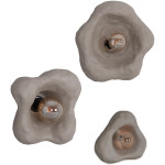 ΣΕΤ 3TMX ΕΠΙΤΟΙΧΙA ΦΩΤΙΣΤΙΚA LUXON HM10725.02 FIBER CEMENT ΣΕ ΓΚΡΙ [S-M-L]