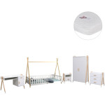 ΣΕΤ ΠΑΙΔΙΚΟΥ ΔΩΜΑΤΙΟΥ 6TMX PASCHAL HM21337 ΞΥΛΟ ΠΕΥΚΟΥ--ΜΕΛΑΜΙΝΗ-ΛΕΥΚΟ