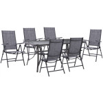 ΣΕΤ ΤΡΑΠΕΖΑΡΙΑ 7ΤΜΧ ΤΡΑΠΕΖΙ BRUNO 150Χ90 ΜΕ ΠΟΛΥΘΡΟΝΕΣ 7ΘΕΣΕΩΝ ΠΤΥ/ΝΗ ΓΚΡΙ HM11478