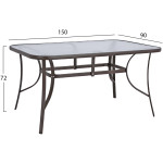 ΣΕΤ ΤΡΑΠΕΖΑΡΙΑΣ 7ΤΜΧ ΣΕ ΧΡΩΜΑ ΚΑΦΕ HM10557.02 - Image 2