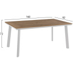 ΣΕΤ ΤΡΑΠΕΖΑΡΙΑΣ TABER HM10737.01 ΤΡΑΠΕΖΙ & 6 ΠΟΛΥΘΡΟΝΕΣ-ΑΛΟΥΜΙΝΙΟ & POLYWOOD-ΛΕΥΚΟ - Image 2