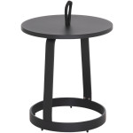 ΤΡΑΠΕΖΙ ΒΟΗΘΗΤΙΚΟ ΕΞ.ΧΩΡΟΥ MINO HM6432.01 ΑΛΟΥΜΙΝΙΟ & ΣΧΟΙΝΙ ΓΚΡΙ Φ47x53Υεκ