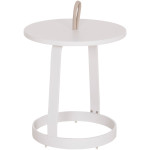 ΤΡΑΠΕΖΙ ΒΟΗΘΗΤΙΚΟ ΕΞ.ΧΩΡΟΥ MINO HM6432.02 ΑΛΟΥΜΙΝΙΟ ΛΕΥΚΟ & ΣΧΟΙΝΙ ΜΠΕΖ Φ47x53Υεκ