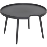 ΤΡΑΠΕΖΙ ΜΕΣΗΣ ΣΤΡΟΓΓΥΛΟ ΕΞ.ΧΩΡΟΥ TEROC HM6434.03 ΑΛΟΥΜΙΝΙΟ ΚΑΠΟΥΤΣΙΝΟ Φ70x44Υεκ