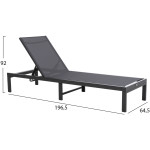 ΞΑΠΛΩΣΤΡΑ ΑΛΟΥΜΙΝΙΟΥ THATCHER HM5983.03 ΑΝΘΡΑΚΙ ΣΚΕΛΕΤΟΣ & TEXTILENE 196,5x64,5x92Υεκ - Image 2