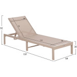 ΞΑΠΛΩΣΤΡΑ ΑΛΟΥΜΙΝΙΟΥ THATCHER HM5983.04 ΣΑΜΠΑΝΙ ΣΚΕΛΕΤΟΣ & TEXTILENE 197x64x92Υεκ - Image 2