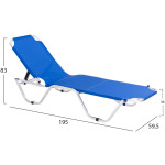 ΞΑΠΛΩΣΤΡΑ ΕΠΑΓΓΕΛΜΑΤΙΚΗ WALDO ΑΛΟΥΜΙΝΙΟΥ HM5071.10 ΓΚΡΙ 60x195x30 cm - Image 2