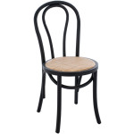 ΞΥΛΙΝΗ ΚΑΡΕΚΛΑ MONTREAL ΤΥΠΟΥ ΒΙΕΝΝΗΣ HM8914.02 ΑΠΟ ΞΥΛΟ ΟΞΙΑΣ ΣΕ ΧΡΩΜΑ ΜΑΥΡΟ 40x40x87Υ εκ.